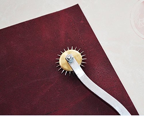 Outil Espacement Points Couture - Roulette Marquage Cuir, Tissu, Papier - Acier 45# - 18cm