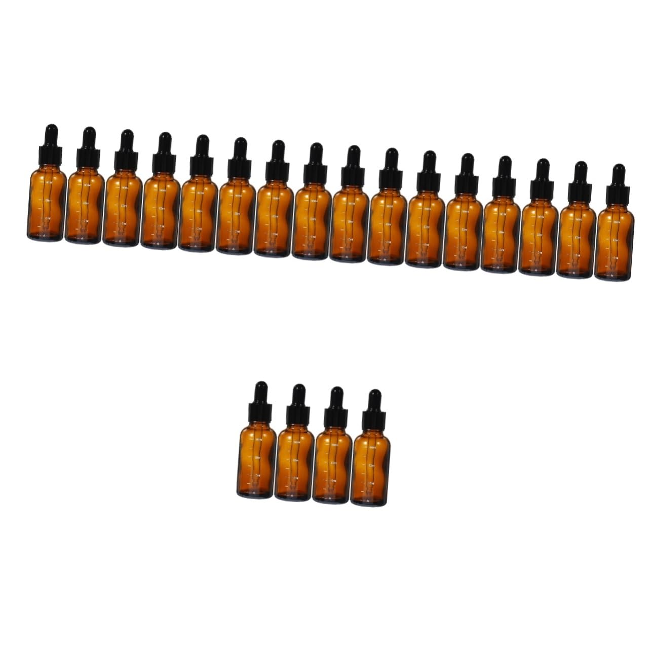 OUNONA 20stücke Braune -dropperflaschen Mit Pipette Für Ätherische Öle Aromatherapie Und Mit Für Präzise Dosierung Leicht Und