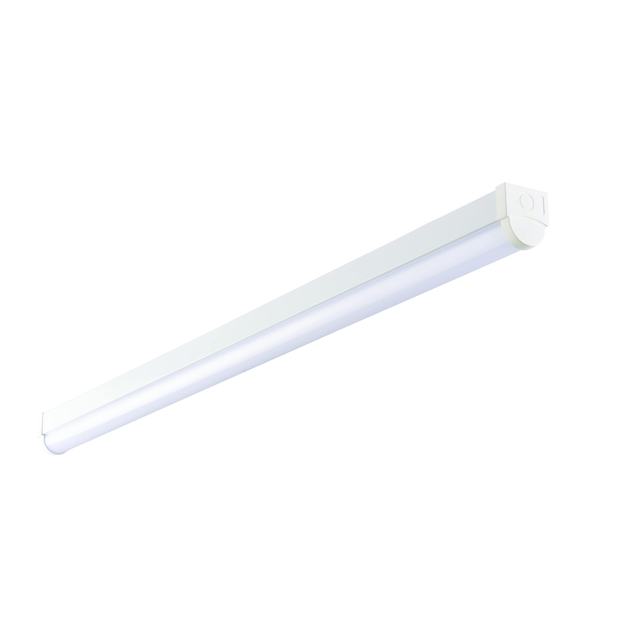 Lightologist Light/White Led Linear Batten Fitting - 4Ft 120Cm Led Batten - Energy Saving - Instant Start-Up - Flicker Free - 3 Way Fast Fix Terminal Block - Cool 4000K - 3000 Lumens - Ip20 Indoor Ceiling
