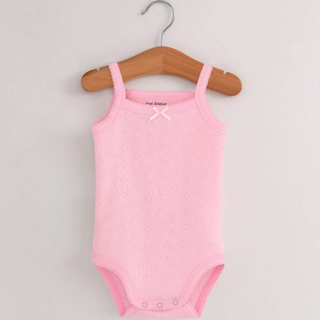 Baby Girls Spaghetti Strap Bodysuit Sleeveless Baby Tank Top Cotton Baby One-Pieces Pack of Summer Baby Clothes Outfit - Image 6