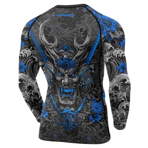 Samurai Compression Long Sleeve Rashguard Baselayer Athletic Sports T-Shirts for MMA BJJ Grappling3