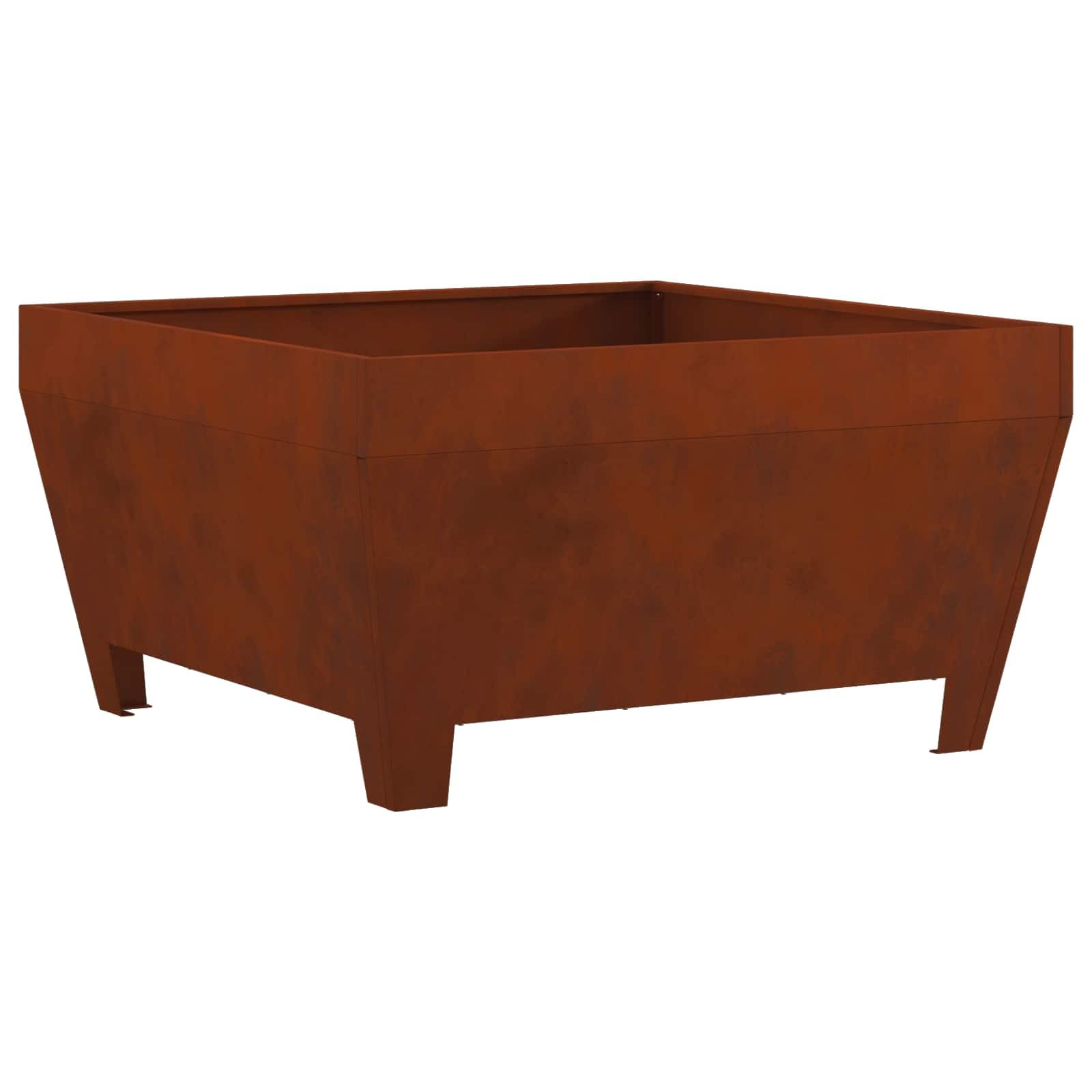 Kwadratowy pokrowiec na palenisko 80 x 80 x 43 cm Stal