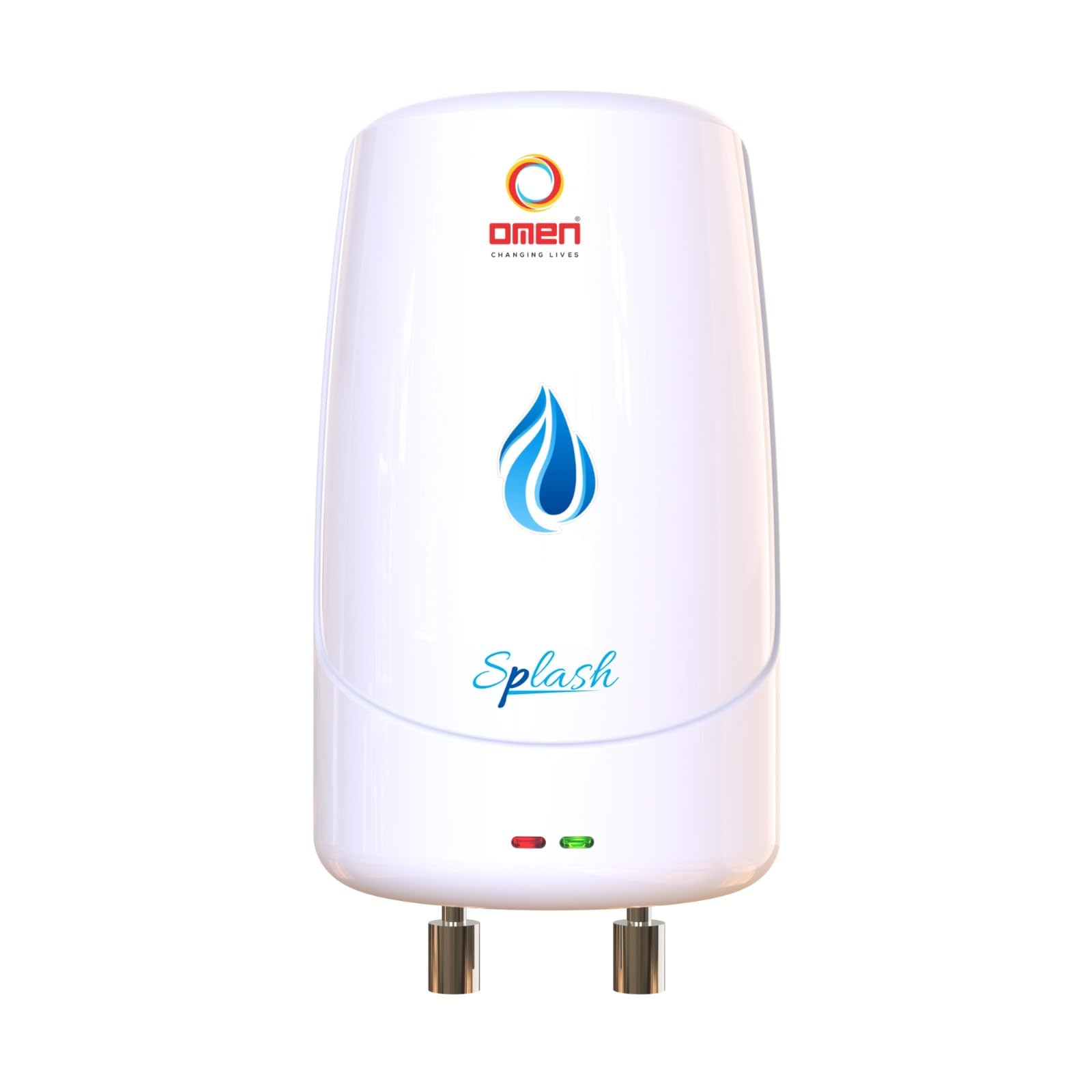 Omen Changing Lives Splash 3 L Instant Water Heater | 3000 W Fast Heating | Gas Geyser with Advanced Safety Features | Rust-Resistant SS Tank | Ideal for Kitchen & Bathroom