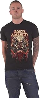 Amon Amarth T Shirt Fight Band Logo Official Mens Black L