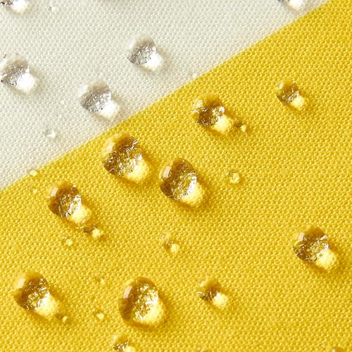 Image of Allorry Outdoor Pillow Covers 12x20 Set of 2 Yellow Striped Decoration Throw Pillow Covers for Spring Summer Outdoor Waterproof Garden Patio Furniture Sofa Bed Home Decor JB007-F12