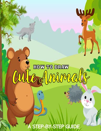 How to Draw Cute Animals: A Step-by-Step Fun Guide for Kids Ages 4-8 To Learn to Draw 30 Different Chibi Animal Faces with Extra Blank Pages for Practice