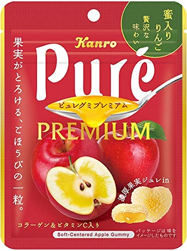 カンロ ピュレグミプレミアム蜜入りりんご 63g ×6袋