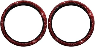 ERINGOGO 2 Peças Capa De Volante De Strass Brilhante Envoltório De Volante Acessório De Interior De Carro Acessórios De Verão Acessórios Automotivos Acessórios De Carro Capa De Roda