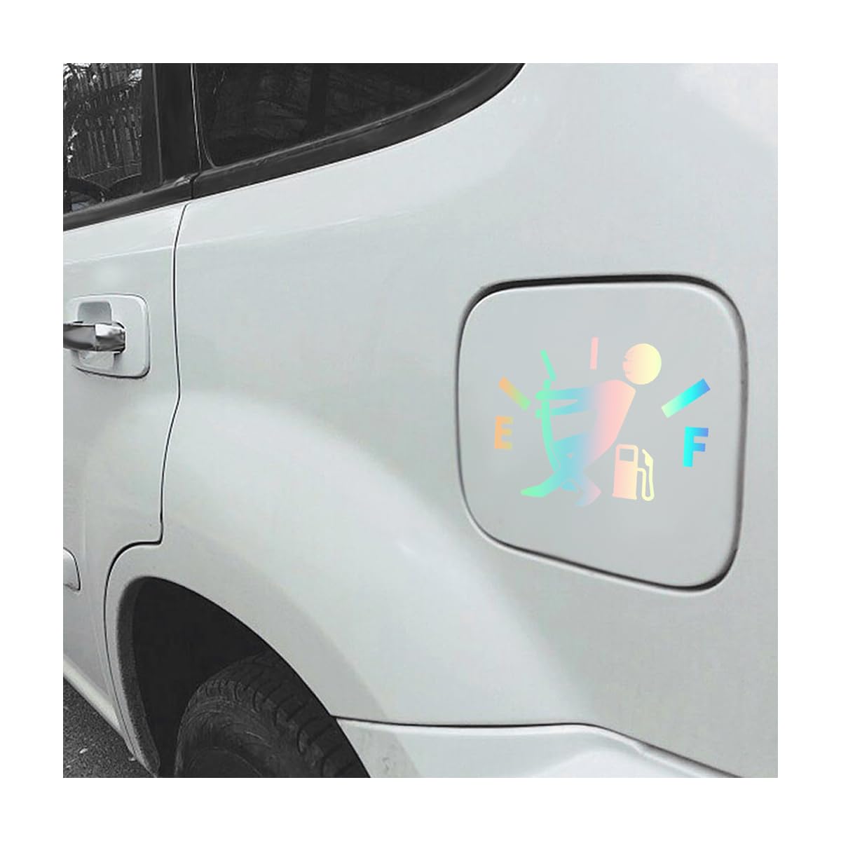 Funny Car Stickers High Gas Consumption Decal Fuel Gage Empty Stickers Fit Car, Trucks, Motorcycle, SUV (Multicolour)