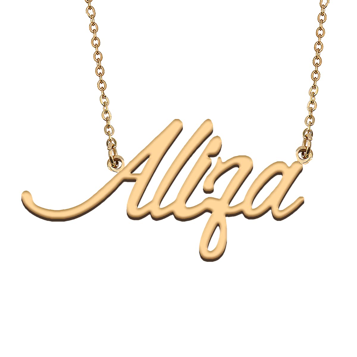 HUAN XUN Personalized Name Necklaces for Women Custom Stainless Steel Initial Ltter Necklace Pendant Jewelry for Christmas Birthday