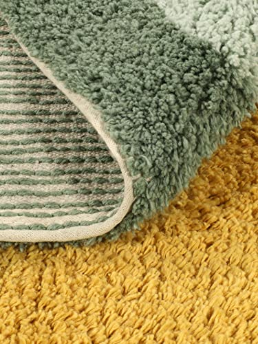 RugVista Badematte Oceana, 90 x 60 cm, Rechteckig, Mittelflor, Moderner Badteppich, Maschinenwaschbar bis 30°C, 100% Baumwolle, Multi – Bild 7