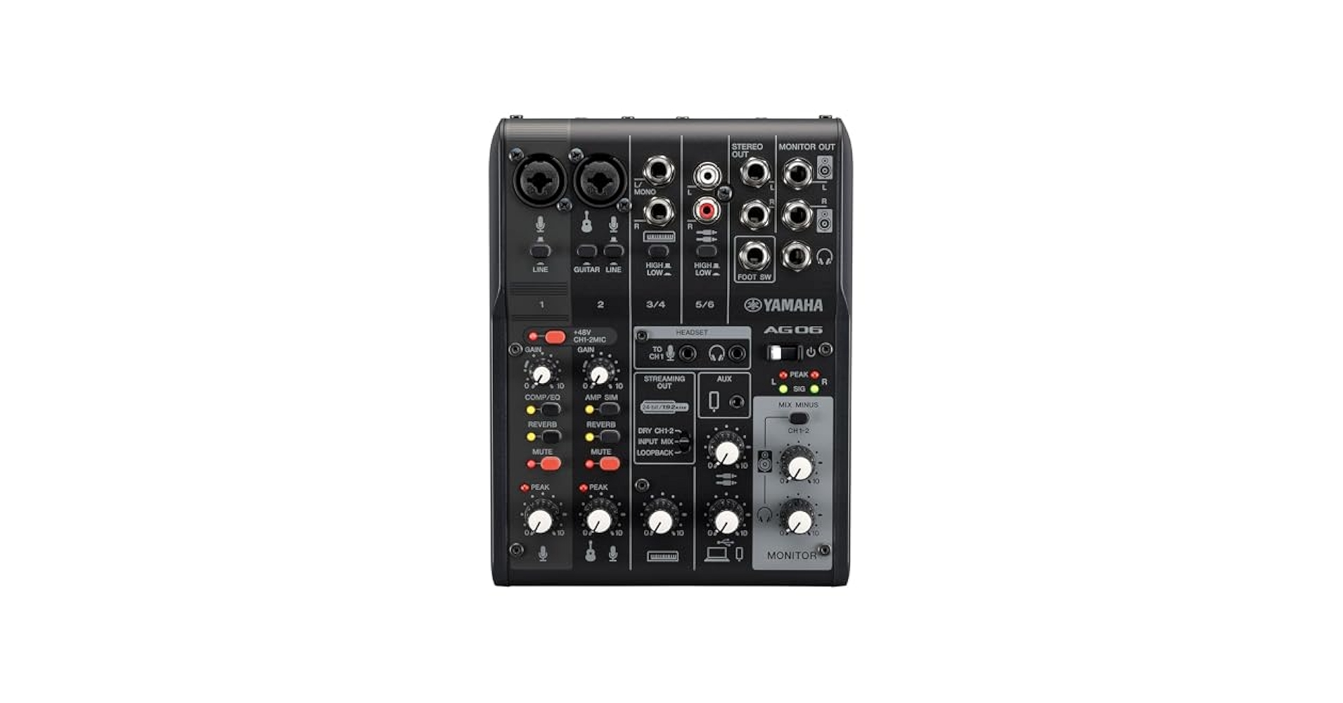 DTM・DAW YAMAHA AG06MK2 Amazon.com: Yamaha AG06MK2 White 6-Channel Live Streaming