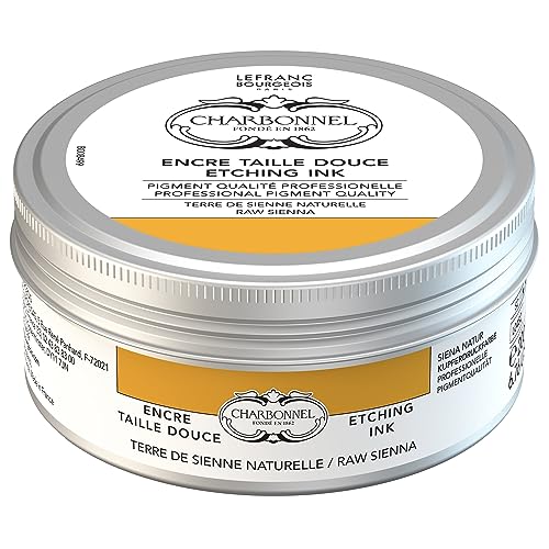 Charbonnel Encre Taille Douce en atelier d'art Terre Sienne Naturelle 200ml