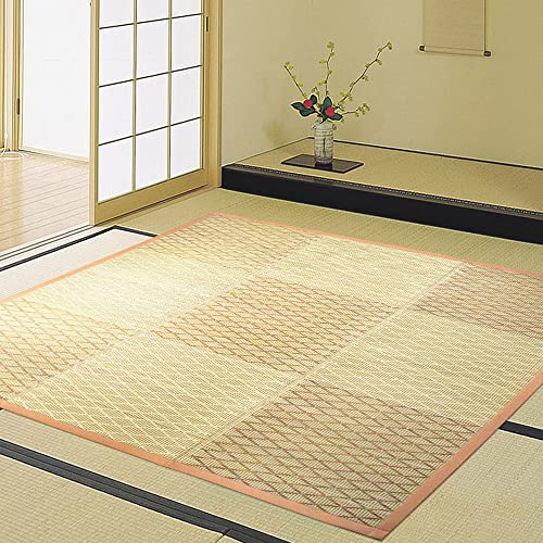 アイコン 夢月 MUTUKI い草ラグ ござ 防ダニ 防カビ 抗菌 クール ボリューム ふんわり ウレタン入り い草 ラグ ベージュ ブルー 127×191 191×240 230×230 230×330 天然素材 自然素材 暑さ対策 新生活 アイコン 夏