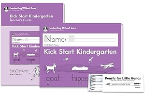 Kick Start Kindergarten Printing Bundle: My First School Book Handwriting Without Tears