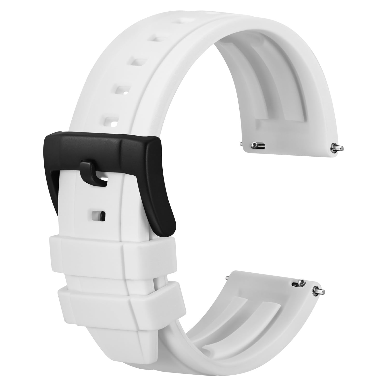 Anbeer Premium Silikon Uhrenarmbänder, Quick Release Gummi Uhrenarmband für Männer und Frauen, wählen Sie Farbe und Breite 18mm 20mm 22mm 24mm