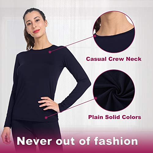 Hanes Women's Sport Cool Dri Performance Long Sleeve V-Neck Tee, Black Heather, X Large