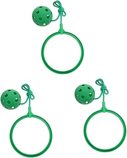 CLISPEED 3pcs Children's Bouncing Ball Kids Playsets Trains for Kids Outdoor Toys Children Toy Jumping Ankle Jump Rope Toy Children Game Toy Jumping Ring Children Playing Green