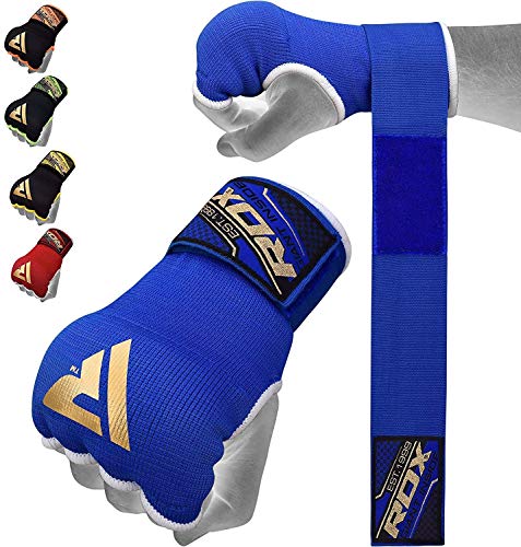 RDX Bandes Boxe sous Gants, 75CM Longue Poignet, Pro Mitaine MMA Muay Thai, Protege Main Arts Martiaux Sparring Protecteur de Poing, Boxing Inner Gloves Hand Wraps, Gants de Frappe Adulte Homme Femme