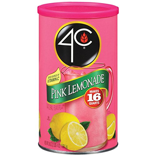 4C Pink Lemonade Drink Mix 16 qt. (Pack of 3) Grocery