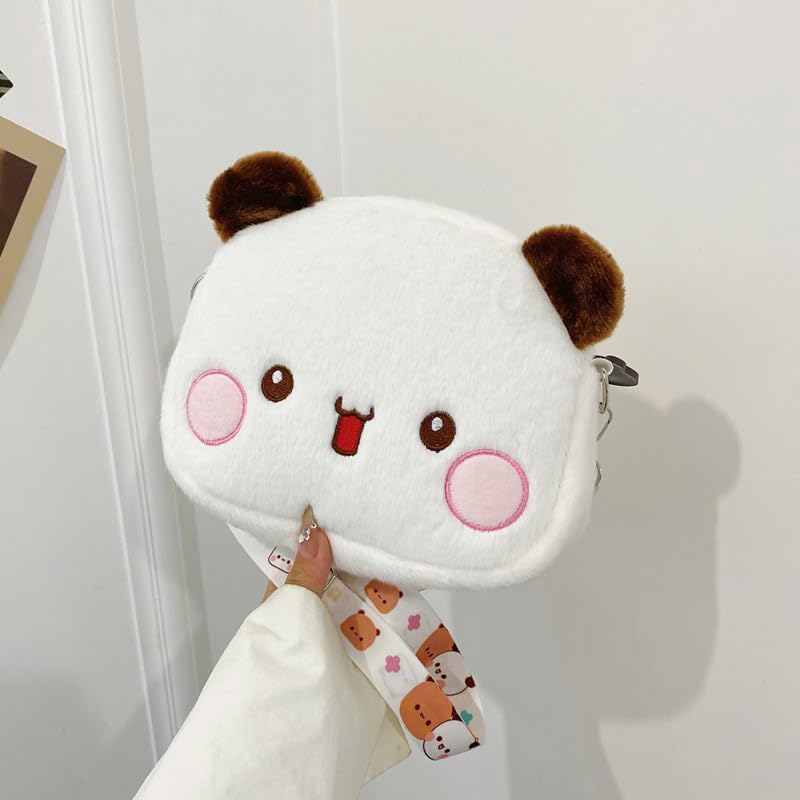 TK Bubu Dudu Dudu Bubu 2024 New Christmas Cute Plush Bear Shoulder Bag Soft Cute Toy Bag Card Bag Shoulder Diagonal bag4