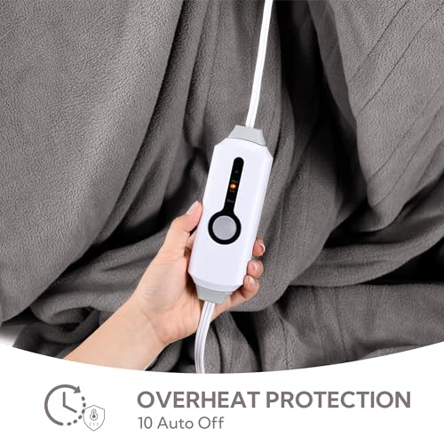 Sunny Heat Electric Heated Blanket Reversible Polar Fleece 72 Inch X 84 Inch For Full Body thumb #2