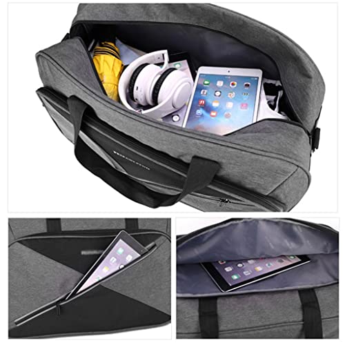 Large Capacity Ladies Travel Gym Bag Men's Duffle Bag Travel Weekend Hand Luggage Large Shoulder Bag(Gray)4
