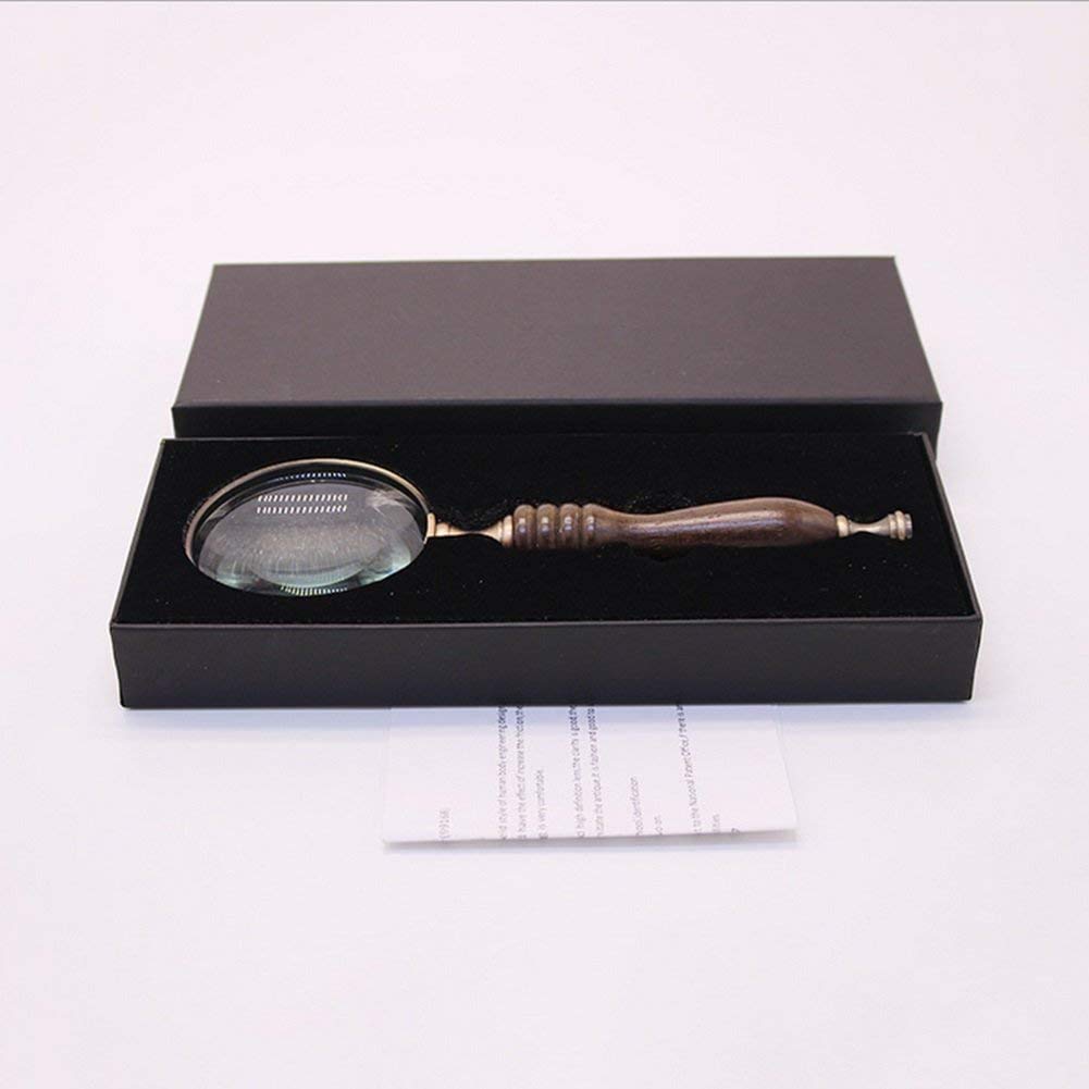 Lente d'Ingrandimento Grande Obiettivo Zoom 5X 10x Nuova Lente d'Ingrandimento Portatile Leggera da 80 mm, Lente per Leggere Hobby Giornali Mappe Monete Artigianato a Maglia