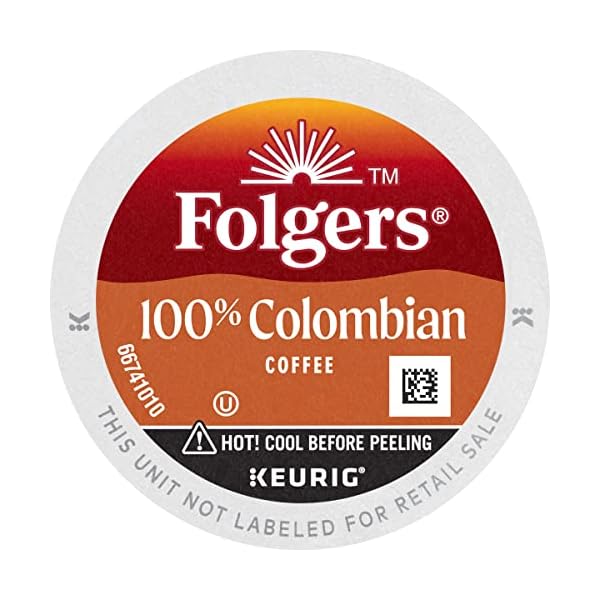 Folgers 100 Colombian Medium Roast Coffee, 128 Keurig KCup Pods The