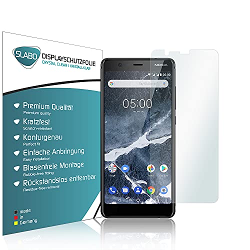 Slabo 4 x Protector de Pantalla Compatible con Nokia 5.1 lámina Protectora Ultra Transparente
