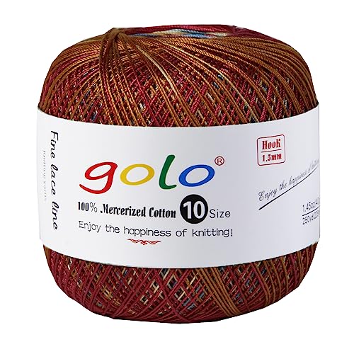 golo Crochet Thread Size 10 Yarn for Hand Knitting Crochet Yarn