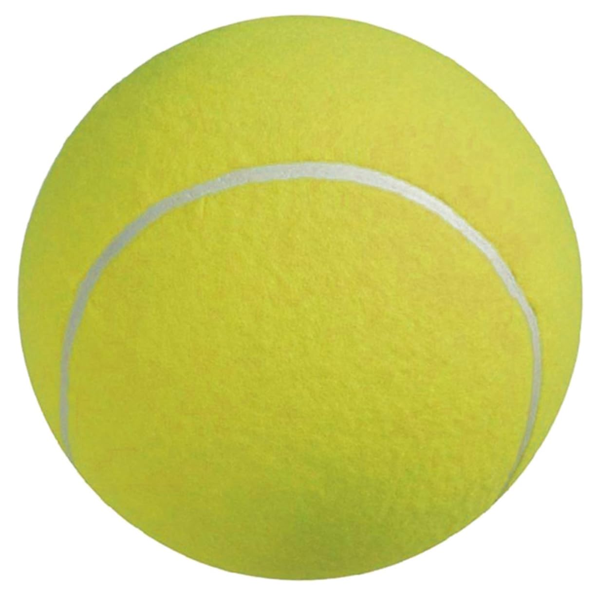 HANABASS 2pezzi Palla da Tennis Gigante Gonfiabile in Gomma con Superficie in Flanella Adatta per Gioco all Aperto Giocattolo per Animali Domestici
