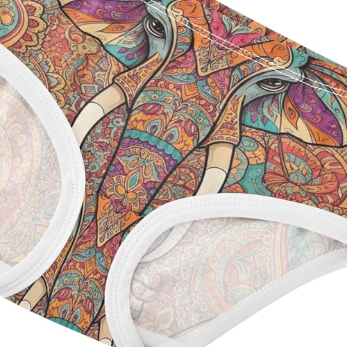 Cotton Girls Underwear Toddler Classical Elephants Colorful Cute Panties Girl Designer Undies Kids Briefs 2t4