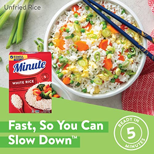 Image of Minute White Rice, Instant White Rice for Quick Dinner Meals, 42-Ounce Box
