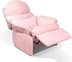 Poltrona Rosa Para Extensão De Cilios Amamentação Reclinavel