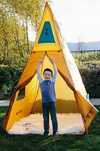 Pacific Play Tents 30610 Kids Giant Tee Pee Tent Playhouse, 59" 59" x 96" High, Multi - Image 10