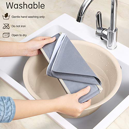 Bessrung 2PCS Bra Storage Organizer for Drawers, Foldable Underwear Organizer Drawer Storage Divider Boxes for Women Lingerie (Grey)