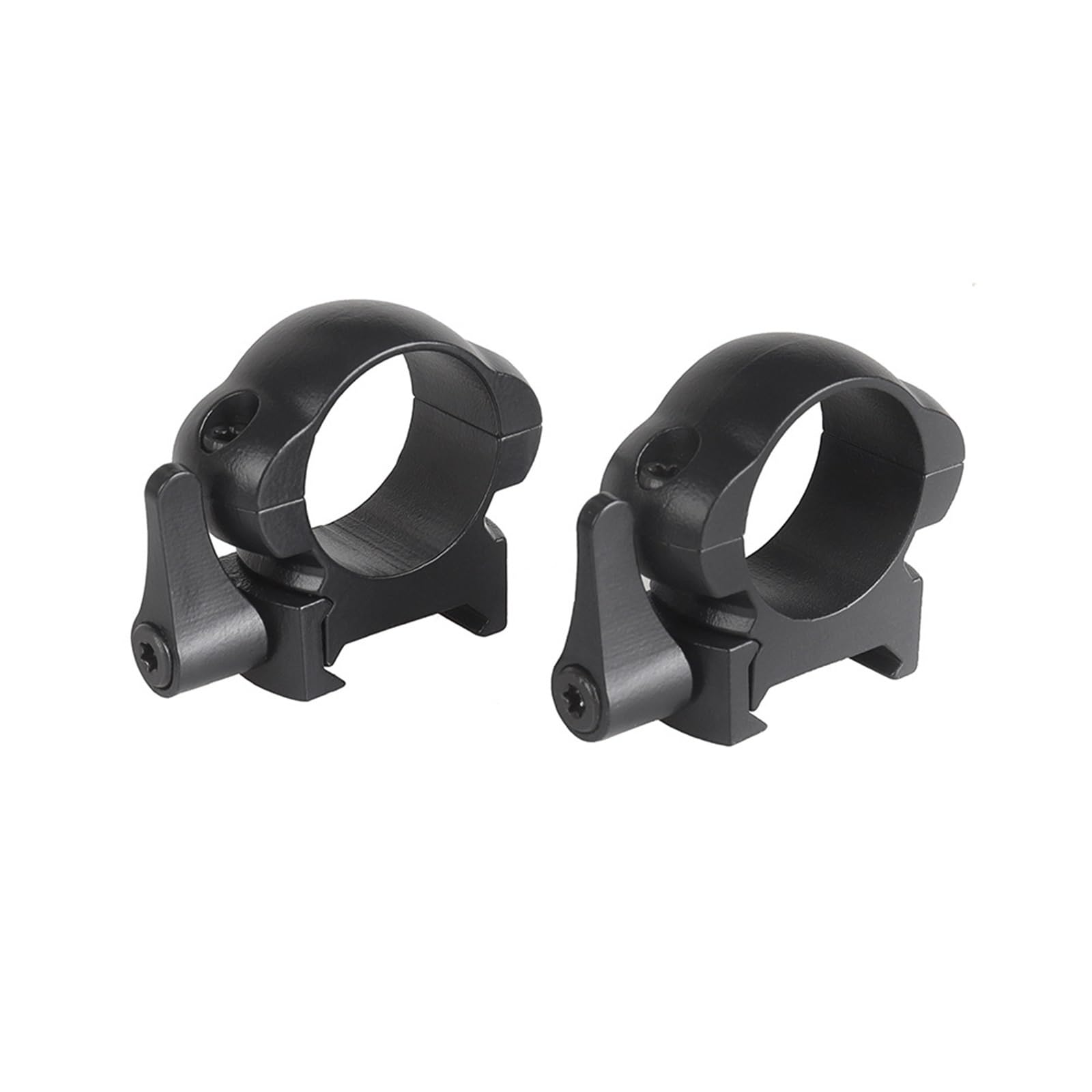 Lot De 2 Supports De Lunette en Acier 25,4/30 Mm, for Rail Picatinny 21 Mm, Collier De Serrage for Tube De Lunette Tactique