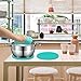 Extra Thick Silicone Trivets Heat Resistant Pot Holder and Oven Mitts,Trivets for Hot Dish,Nonslip Insulation Honeycomb Rubber Hot Pads for Countertop,Multi-Purpose & Flexible Mats Set of 2 Teal
