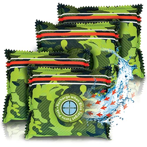 Zarpax Gun Safe Dehumidifier Camouflage - Rechargeable Desiccant Dehumidifier Bags - Reusable & Absorbs Moisture & Humidity - 4x Pack Zarpax Gun Safe Dehumidifier Camouflage - Rechargeable Desiccant Dehumidifier Bags - Reusable & Absorbs Moisture & Humidity - 4x Pack