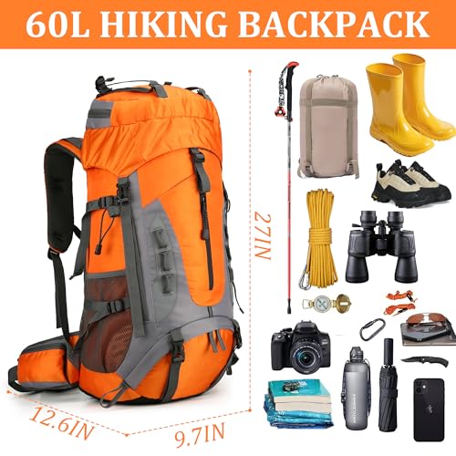 W WINTMING 60L Hiking Backpack