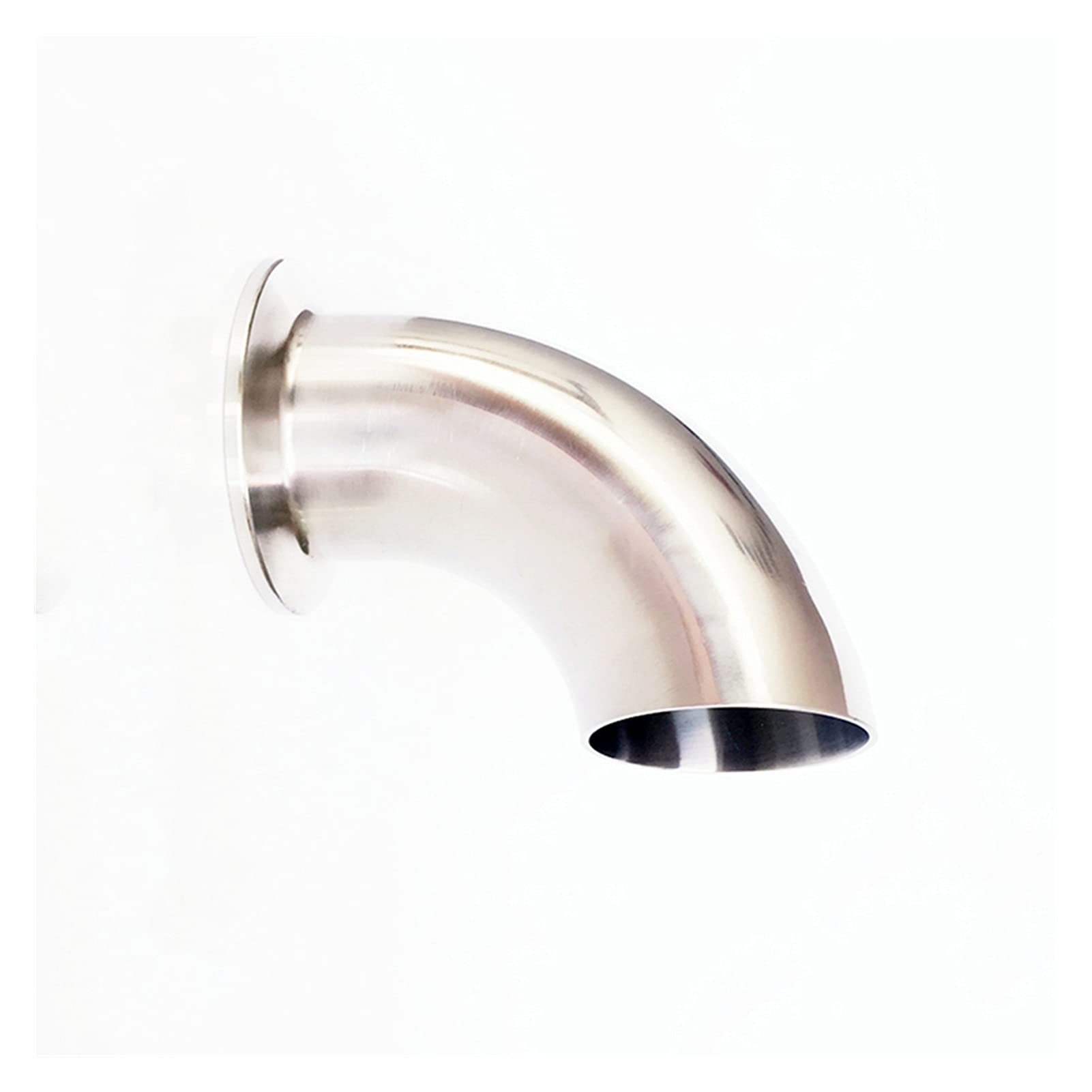 HMTE Accesorios de tubería 2-1/2 "63mm304 virola de Acero Inoxidable Codo de 90 Grados Accesorio de tubería 2,5" Tri Abrazadera Boquilla de Grifo de Manguera de jardín