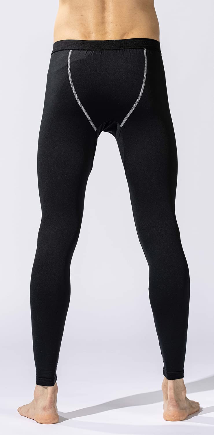 おたふく手袋 冬用インナー ロングタイツ [保温 吸汗速乾 コンプレッション メンズ] JW-162 ブラック L
