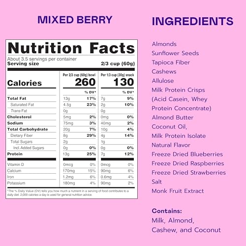Image of Magic Spoon Mixed Berry High Protein Granola - Low Sugar, 3 Pack