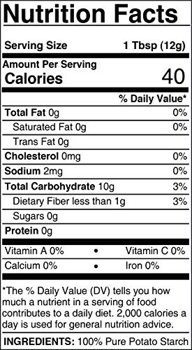 image for Pure Organic Ingredients Potato Starch (1.5 lbs) by PURE, Gluten-Free,