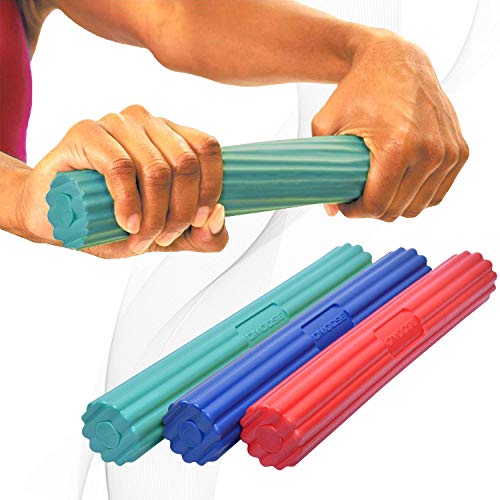 DMoose Fitness Flex Tennis Elbow Bar & Hand Forearm Strengthener for Golfer's, Athletes