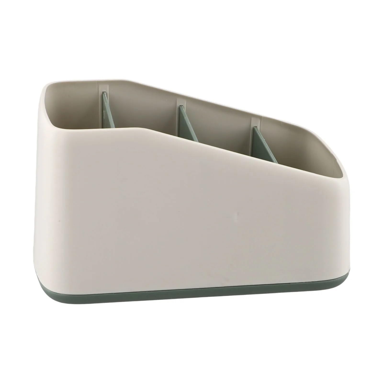 Support de télécommande TV, boîte de rangement de Table, 4 grilles, organisateur de bureau bien rangé, boîte d'organisation de bureau divers, 2 pièces(Yellow)