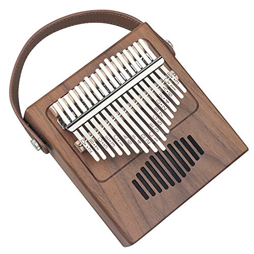 BOTOWI Daumenklavier Instrument mit Tuning Hammer, Kalimba 17 Schlüssel, Massivholz Kalimba Finger Piano, Mbira Thumb Piano Marimba Retro Radiotyp für Kinder, Anfänger, Erwachsener Cover