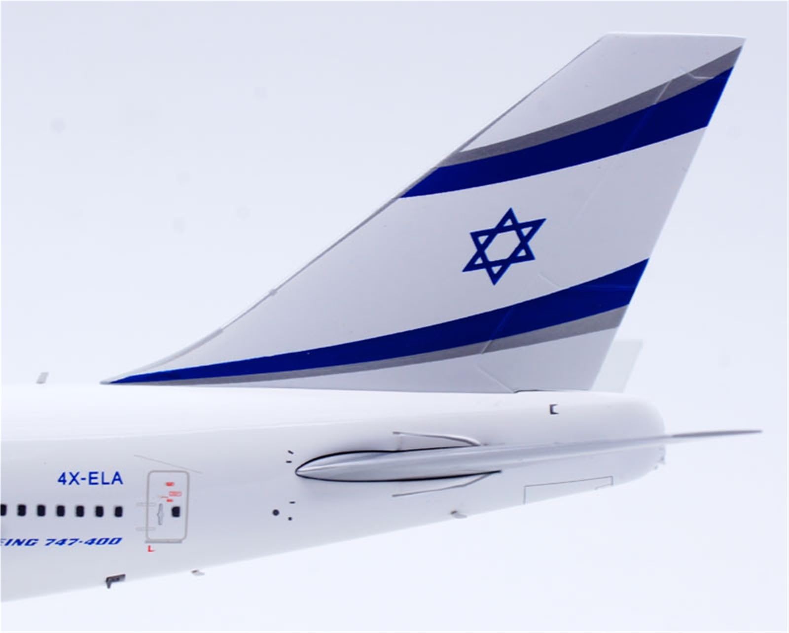 Repliki modeli samolotów 35CM 1/200 zestaw modeli do składania samolotu dla El Al B747-400 4X-ELA odlewany model samolotu na dużą skalę miniaturowy model samolotu