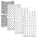 Changing Pad Cover – Baby Changing Pad Covers 4 Pack – Boy or Girl Changing Pad Cover – Pure Cotton Machine Washable Black and White Changing Table Cover – Diaper Changing Pad Cover Sheets